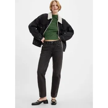 Dámské džíny LEVI'S ČERNÉ ROVNÉ DŽÍNY NA ZIP (28/31)