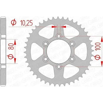 Nářadí na motocykly Řetězové kolo AFAM 92666-39