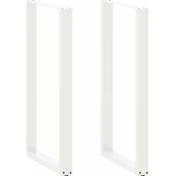 Stolová podnož Nohy barového stolu ve tvaru U, 2 ks, bílé, 60 x (110-111) cm, ocel - 8721158311887
