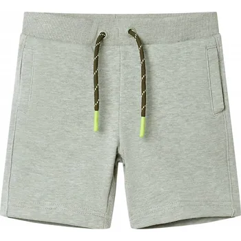 Dětská móda Dětské kraťasy se šňůrkou světle khaki melanž 128 - 8721012012738