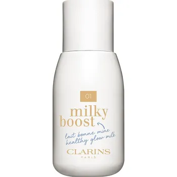 Clarins Milky Boost tónovací mléko pro sjednocení barevného tónu pleti odstín 01 Milky Cream 50 ml