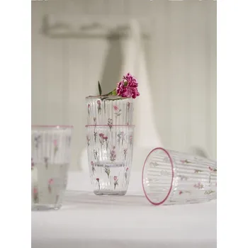 Sklenice Sinsay - Sklenice s květinovým vzorem 2 pack - vícebarevná - 174HD-MLC - 174HD-MLC-ONE