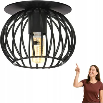 Kulatý Stropní Svítidlo Candellux 9 x 8,5 cm černá