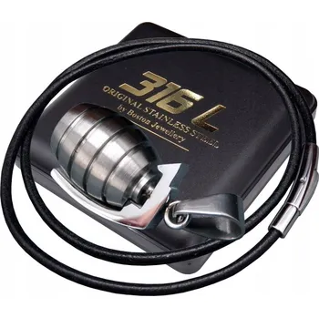 Náhrdelník Kožený náhrdelník Boston Jewellery 50 cm černý