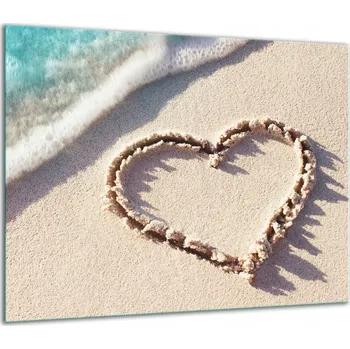 Obraz SKLENĚNÁ OCHRANNÁ DESKA NA SPORÁK 60x52 SRDCE