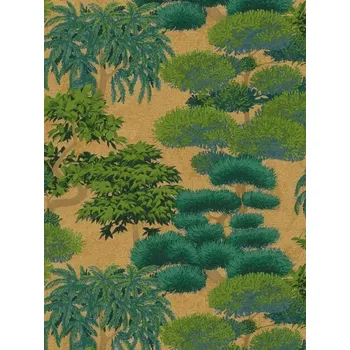 Tapeta A.S. Création | Vliesová tapeta na zeď Cuba 2 79161-2 | 0,53 x 10,05 m | zelená, zlatá, vining ivy + Zelená, zlatá, vining ivy vliesová tapeta na stěnu 791612 v rozměru 0,53 x 10,05 m