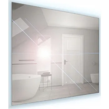 Zrcadlo A - Interiéry Zrcadlo Nikol 120x65 s led osvětlením po obvodu, bez vypínače