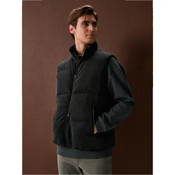 Pánská bunda Sinsay - Prošívaná vesta se stojáčkem - černá - 171HM-99X - 171HM-99X-2XL