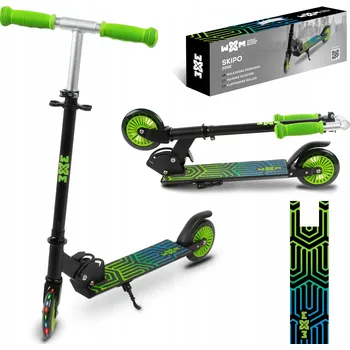 Koloběžka Skládací koloběžka 3+ WXM SKIPO Zone LED kolečka 120 mm, nosnost do 50 kg
