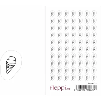 samolepka Fleppi Samolepky ikonky - Zmrzlina