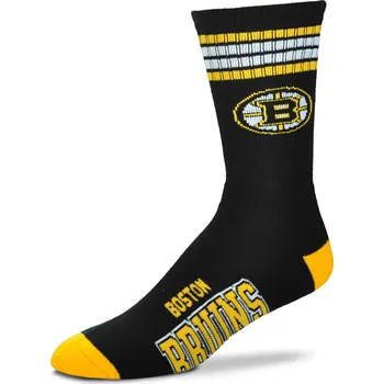 Pánské ponožky For Bare Feet Dětské ponožky Boston Bruins NHL 4 Stripes Crew