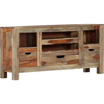 Příborník do zásuvky Příborník šedý 100 x 30 x 50 cm masivní akáciové dřevo - 8719883552255