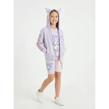 Dívčí oblečení Sinsay - Bavlněná košilka s potiskem Kuromi - levandulová - 082IL-04X - 082IL-04X-128