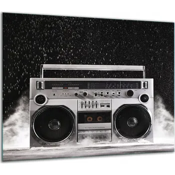 Obraz SKLENĚNÁ OCHRANNÁ DESKA NA SPORÁK 60x52 HUDBA