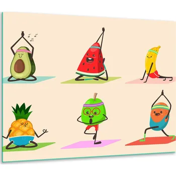 Obraz SKLENĚNÁ OCHRANNÁ DESKA NA SPORÁK 60x52 OVOCE