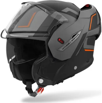 Helma na motorku AIROH Překlopná přilba MATHISSE 2 Genius P/J oranžová matná L (59-60)