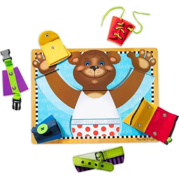 Hračka pro nejmenší Melissa & Doug základní výuka oblékání