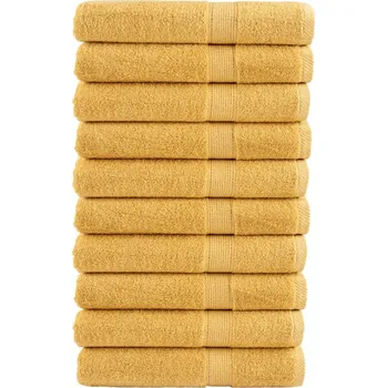 Utěrka Premium ručníky SOLUND 10 ks zlaté 80 x 200 cm 600 g/m² - 8721012149335