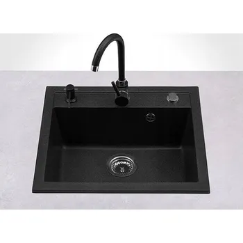 Granitový dřez Jednodřez Lavello granit černý