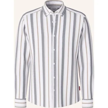 Pánská košile Joop! Jeans Pánská Košile Regular Fit, bílá / béžová / šedá, 40