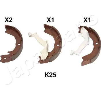 Brzdová čelist Sada brzdových čelistí JAPANPARTS GF-K25AF