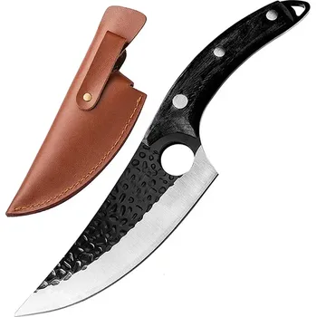 Kuchyňský sekací nůž OK 18425 Černá/S pouzdrem