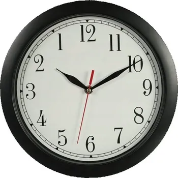 Hodiny Hodiny s obráceným chodem Bratex černé analogové