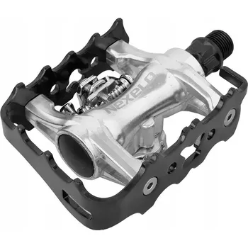 Pedál na kolo Platformové pedály Nexelo VP-X92 stříbrné SPD