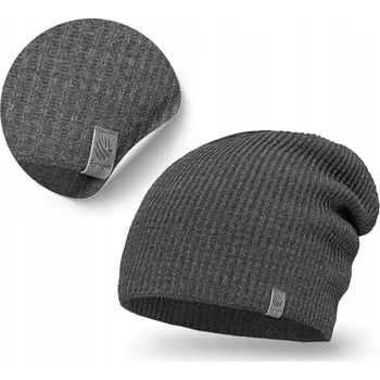 Čepice PaMaMi zimní čepice beanie šedá, univerzální velikost