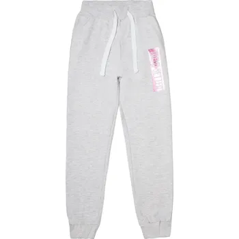 Dívčí tepláky - Winkiki WTG 01771, světlonce šedá Barva: Světlá šedá, Velikost: 164