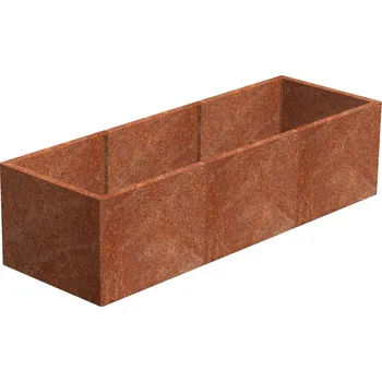 Vyvýšený záhon Alto Vyvýšený záhon 69 x 204 x 52 cm, corten CORGARDEN 1011, rezavá