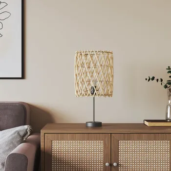 Stojací lampa Stínidlo lampy Ø 23 x 28 cm proutí - 8720845803346