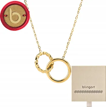 Náhrdelník Pozlacený řetízek náhrdelník, ocel kroužky Ankier