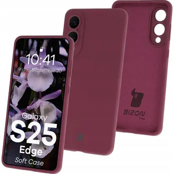 Pouzdro na mobilní telefon Zadní Kryt Bizon pro Samsung Galaxy S25 Edge fialový