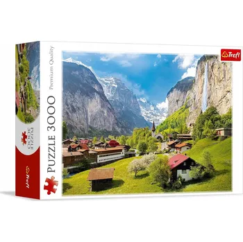 Puzzle Trefl Puzzle 3000 dílků - Lauterbrunnen, Švýcarsko