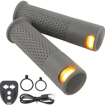 grip Šedé rukojeti řídítek se směrovkami a dálkovým ovládáním pro Xiaomi a Ninebot