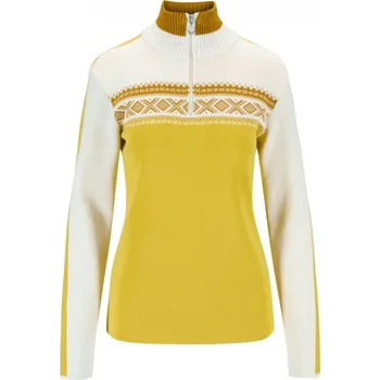 Dámský svetr Dámský vlněný svetr se stojáčkem Dale of Norway Dystingen Žlutá M