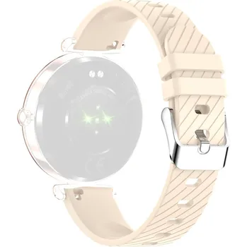 Řemínek na hodinky Náhradní silikonový řemínek pro Seinna HR+, 16mm, light orange