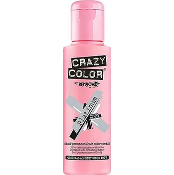 Barva na vlasy Crazy Color Platinum barva na vlasy 100 ml