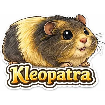 Žertovný předmět Zvířátka morče - A6 ( 10x8 cm) / samolepka karikatura