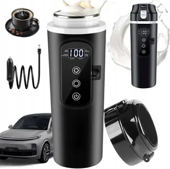 Rychlovarná konvice Rychlovarná konvice do auta termohrnek 500 ml s LED displejem 12V/24V