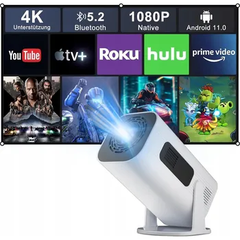 Projektor LCD Projektor Eroshoo P330 4K FULL HD WIFI 200" ANDROID 11 BÍLÝ