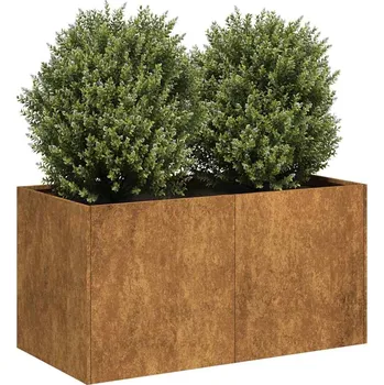 Truhlík Truhlík rezavá 80x40x40 cm povětrnostně odolná ocel - 8721158675576