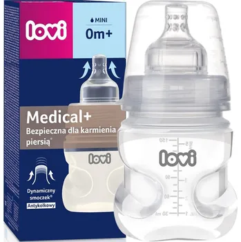 Kojenecká láhev LOVI Medical+ Kojenecká láhev anti-colic s aktivním sáním 150 Ml