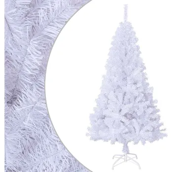 Vánoční stromek Umělý vánoční stromek s hustými větvemi bílý 120 cm PVC - 8720286361580