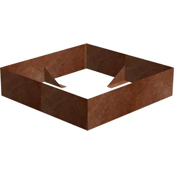 Vyvýšený záhon Alto Vyvýšený záhon 148 x 148 x 36 cm, corten CORGARDEN 1013, rezavá