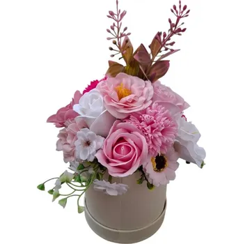 umělá květina made by ANTEROS Mýdlová kytice Pink perla