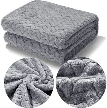 Prostěradlo Přehoz / Deka na postel s prolisovaným vzorem rybí kosti 200x220 cm