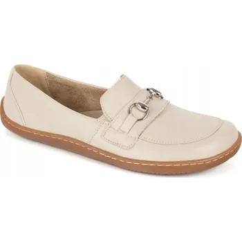 Dámské mokasíny Dámské barefoot mokasíny kožené béžové 1288AR pružné zdravé boty velikost 41
