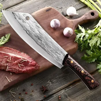 IZMAEL Kuchyňský sekací nůž TO 18610 Hnědá 20.5 cm